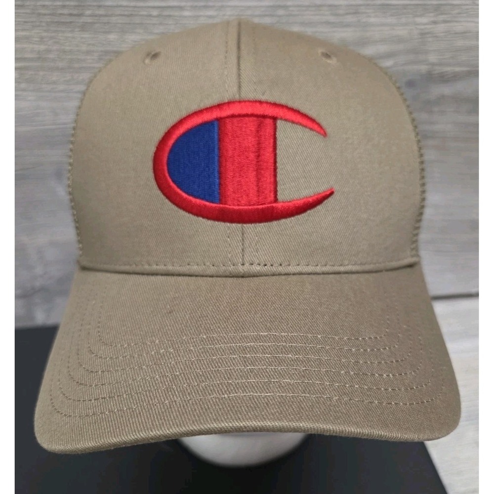Champion Adult Logan Twill Trucker Hat - Khaki H2